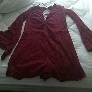 Maroon romper